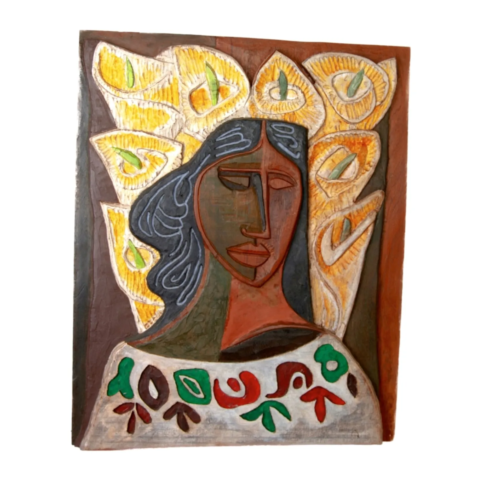 Mujer con flores (Guayasamín)