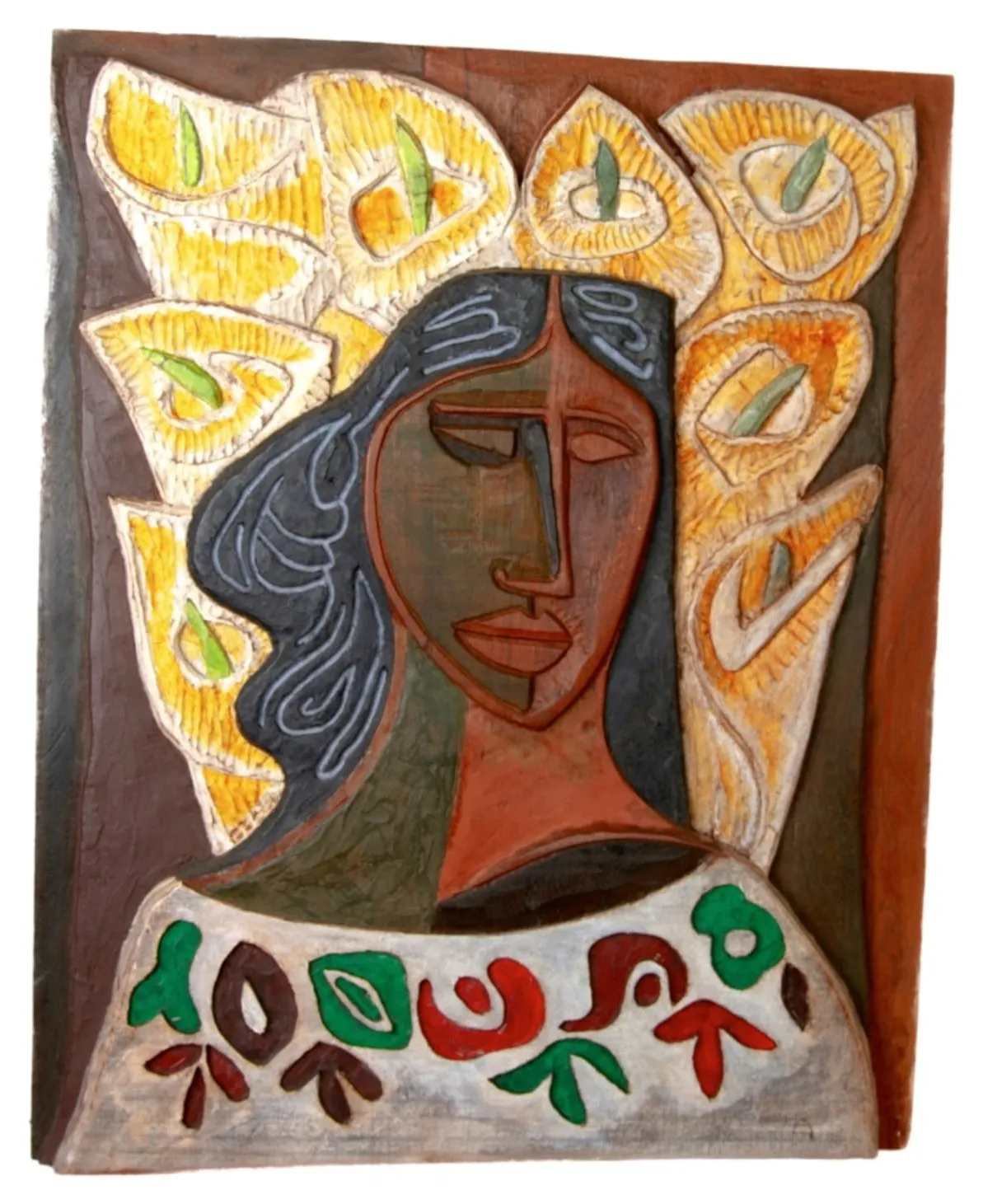 Mujer con flores (Guayasamín)