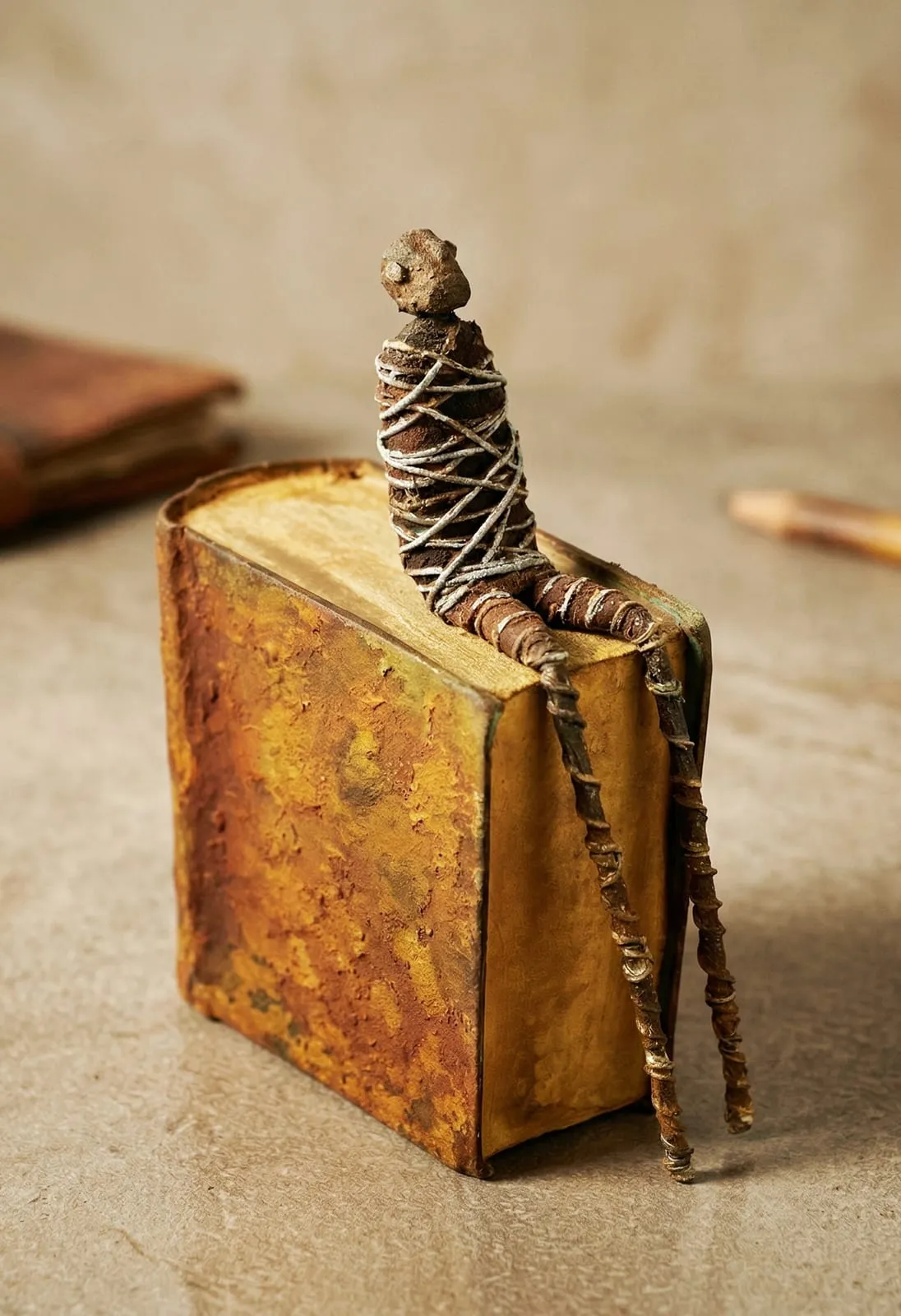 SENTADO SOBRE LIBRO