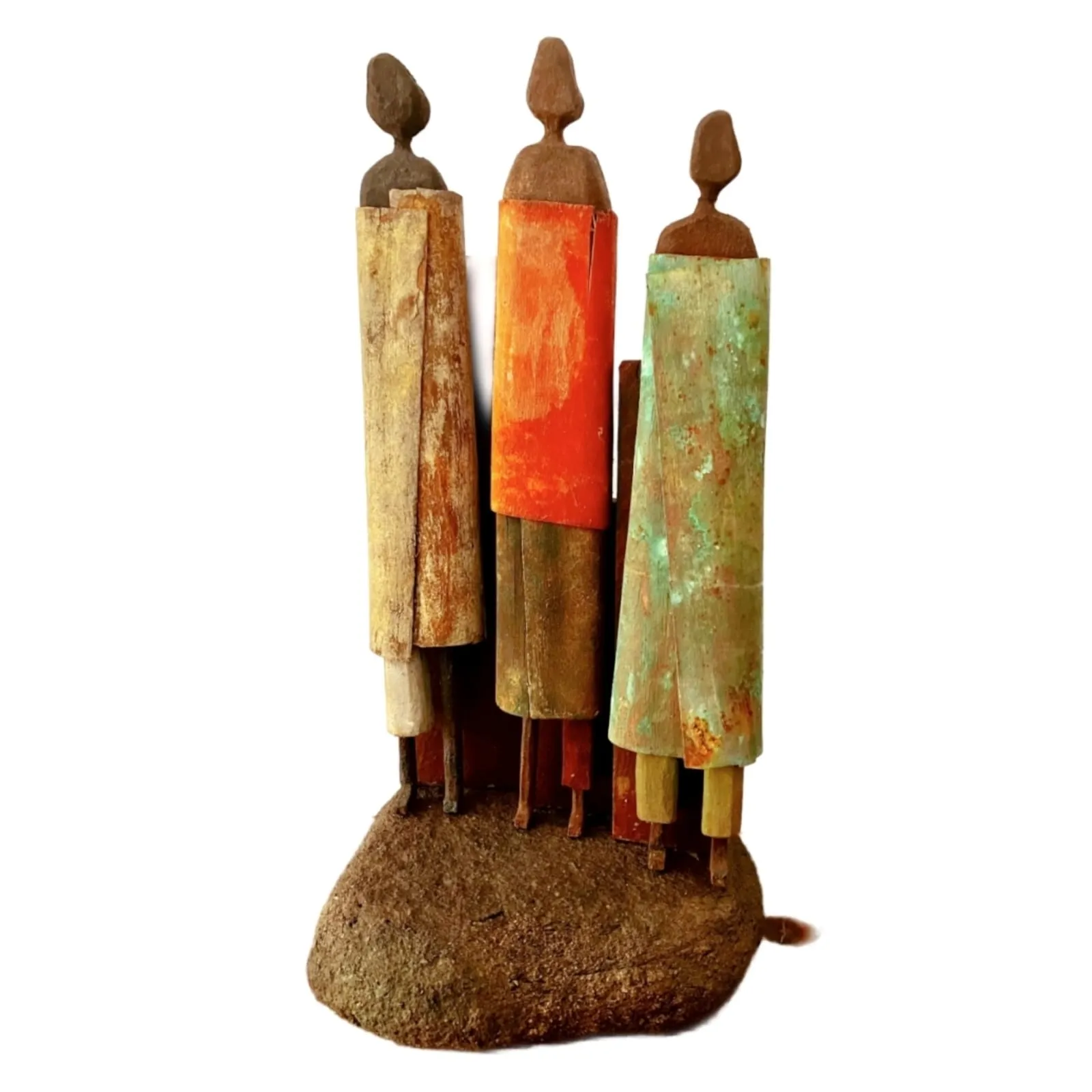 Trio sobre piedra